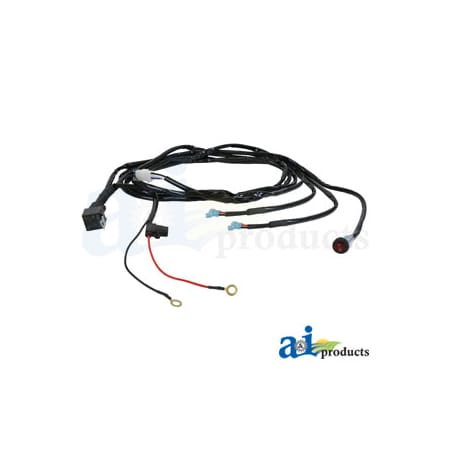 A & I Products Light Harness, 2 Light, Illuminated Rocker Swith W/ Mount Bracket, Relay & Fuse 0" x0" x0" A-WLH2